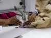 Ready-made garments worker works in a garments factory in Dhaka, Bangladesh on February 27, 2022.