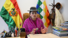 Bolivian Senator Virginia Velasco speaks during an interview