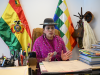 Bolivian Senator Virginia Velasco speaks during an interview