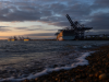 Container ships at Felixstowe port in Felixstowe, UK, on Wednesday, April 9, 2025.
