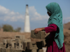 Afghan labor at a brick kiln in the Surkh Rod district of Nangarhar province, Afghanistan on March 15, 2025, highlighting the ongoing struggle for survival amid economic hardship in the region.