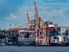 Shipping yard in Vancouver Harbor, Vancouver, British Columbia, Canada, on 2 May 2024.